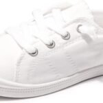 Women Slip On Canvas Sneaker Low Top Casual Walking Shoes Classic Comfort Flat Fashion Sneakers