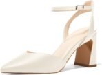 Women Closed Toe Heels Chunky Block Heel Ankle Strap Pumps Slingback Heeled Sandals