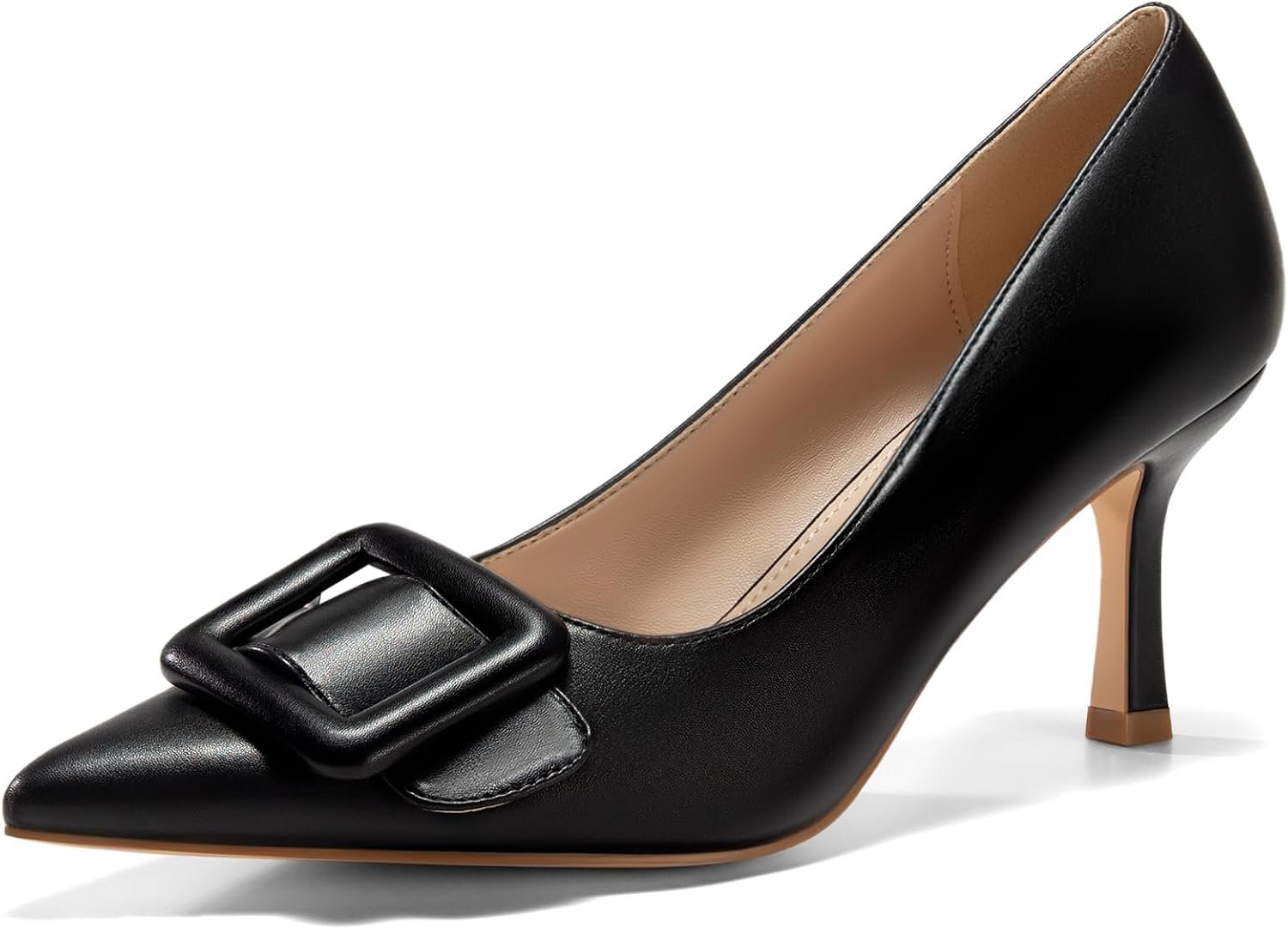 61ILKsorrhL._AC_SL1500_.jpg Women Closed Pointed Toe Pumps Stiletto High Heels Wedding Party Dress Shoes - Image 1