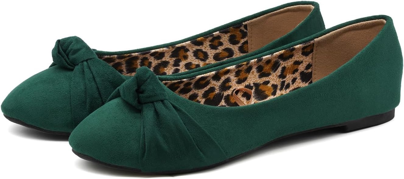 61TkZsLmMCL._AC_SL1500_.jpg Women flats with knot front Cute Ballet Flats for Women Casual or Dressy shoes for women Comfortable flats Women shoes - Image 1