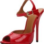 Unisex Men's Women Stiletto High Heel For Women, Ankle Strap Peep Toe Slingback Sandals