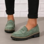 Women Loafers Shoes Platform Chunky Penny Loafer Lug Sole Comfortable Slip On Work Office Biness Casual Dress Shoes - Image 2