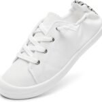 Women Canvas Slip On Shoes White Black Fashion Sneakers Loafers Shoes for Women