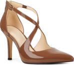Women Pumps High Heels Pointed Toe Crossed Strap  Zip up Stilettos Party Dress Shoes