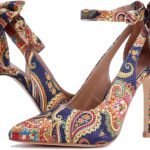 Women High Heels Bow Tie Back Sexy Stiletto Ankle Strap Wedding Dress Pumps Shoes
