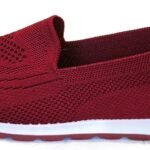Women Knitting Flat Shoes Walking Shoes Comfort Loafers Breathable Mesh Female Round Toe Black, Pink, Purple, Red