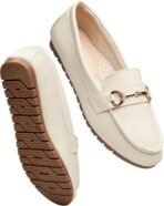 Women Wide Loafers Casual Slip on Flat Shoes Women Comfort Penny Loafers with Arch Support Women Dressy casins
